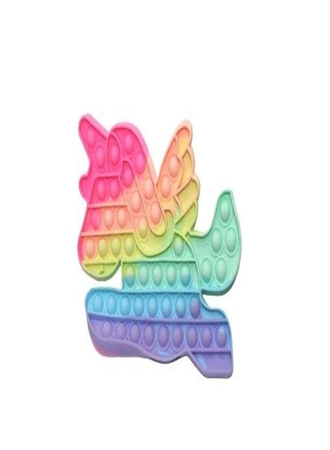 Anushil Pop It Toy and Light pop it Ball- Gifts for Girl Kids Boy, Sensory Stress Relieve Pop it Toy- Popping Fidget Toy (Unicorn Pop it- Pack of 1) - Image 1